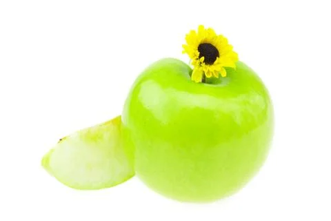 Apple flower isolated on white Foto stock