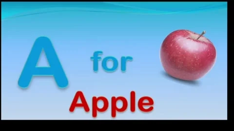 A for Apple Stock Footage 311423223