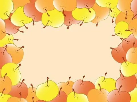 Apple frame. Vector apple frame. Vector Copyright: xZoonar.com/SerhiixPavl... Stock Photos