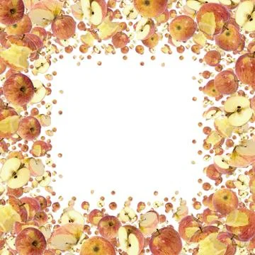 Apple frame (on white) Stock Illustration