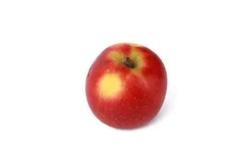 Apple - fresh red natural apple isolated on white Stock Photos
