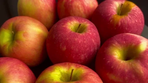 Apple fruit, closeup of apple fruit, food background, ripe apple fruit Stock Footage 238419937