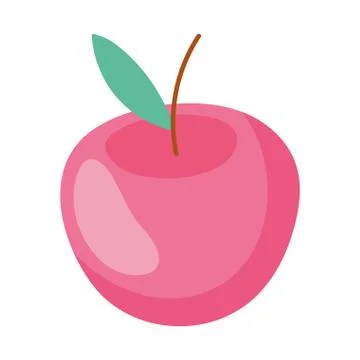 Apple fruit fresh nutrition eat icon Stock Illustration