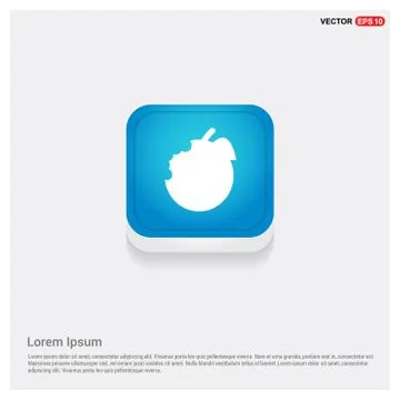 Apple fruit icon Stock Illustration
