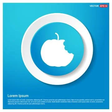 Apple fruit icon Stock Illustration