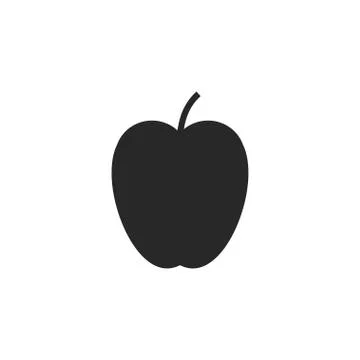 Apple, fruit icon. Vector illustration, flat design. Stock Illustration