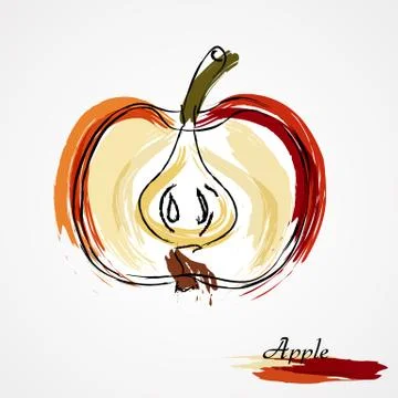Apple Fruit Stock Illustration