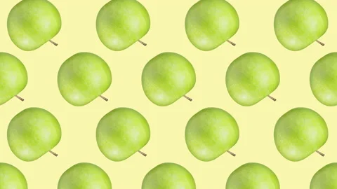 Apple fruit motion design animation Stock Footage 169399591