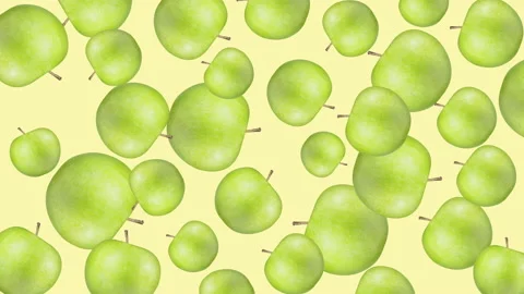 Apple fruit motion design animation Stock Footage 169400167