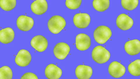 Apple fruit motion design animation Stock Footage 169400753