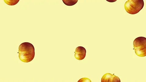 Apple fruit motion design animation Stock Footage 169404353