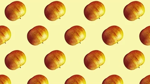 Apple fruit motion design animation Stock Footage 169404906