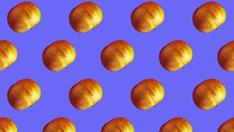 Apple fruit motion design animation Stock Footage 169405232