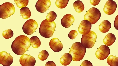 Apple fruit motion design animation Stock Footage 169405452