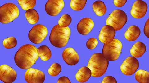 Apple fruit motion design animation Stock Footage 169405625