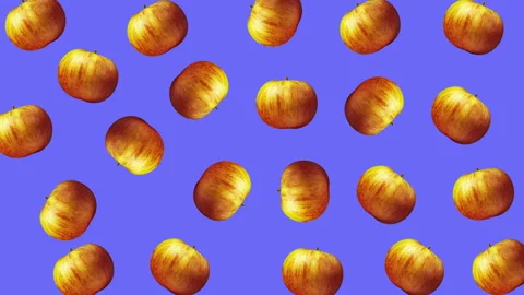 Apple fruit motion design animation Stock Footage 169405831