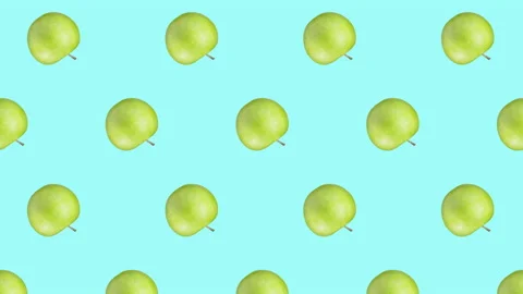 Apple fruit motion design animation Stock Footage 169740497