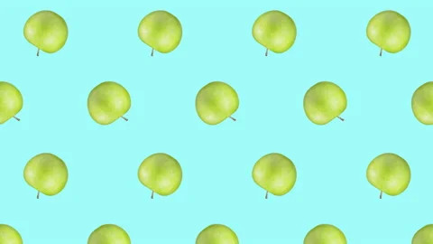 Apple fruit motion design animation Stock Footage 169740502