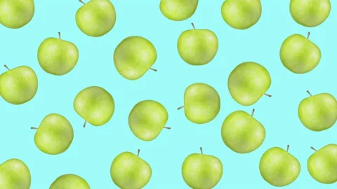 Apple fruit motion design animation Stock Footage 169740918