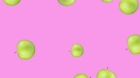 Apple fruit motion design animation Stock Footage 170599782