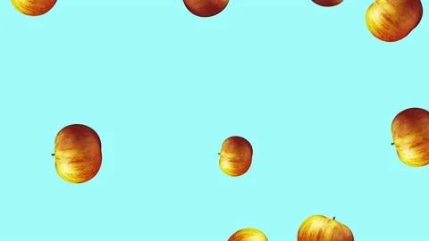 Apple fruit motion design animation Stock Footage 171018836