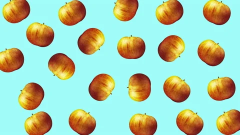 Apple fruit motion design animation Stock Footage 171020176