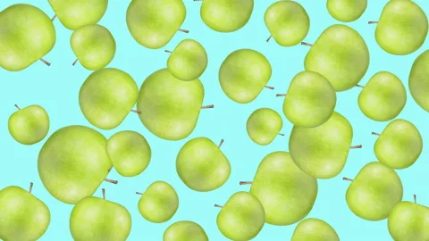 Apple fruit motion design animation Stock Footage 171565975