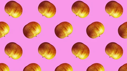 Apple fruit motion design animation Stock Footage 172106242