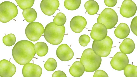 Apple fruit motion design animation Stock Footage 172137505
