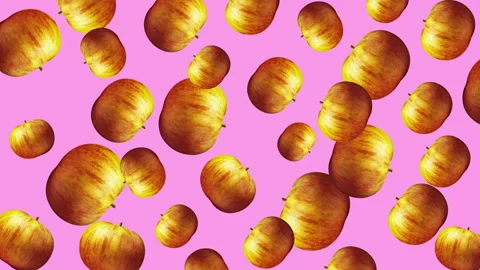 Apple fruit motion design animation Stock Footage 172145891