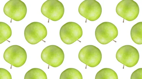 Apple fruit motion design animation Stock Footage 172392942