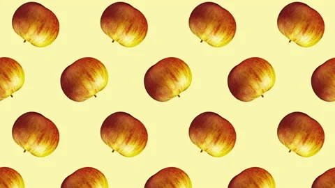 Apple fruit motion design animation Stock Footage 183515541