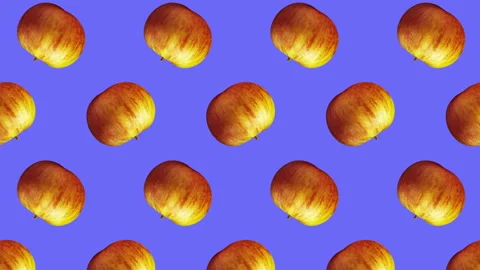 Apple fruit motion design animation Stock Footage 183516419