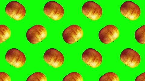 Apple fruit motion design animation Stock Footage 188135090