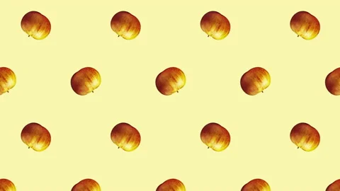 Apple fruit motion design animation Video stock 195005214