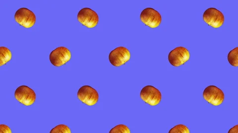 Apple fruit motion design animation Stock Footage 195005455