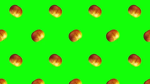 Apple fruit motion design animation Stock Footage 195005685