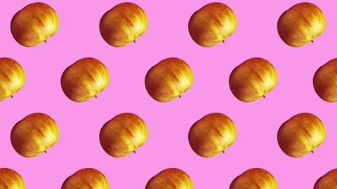 Apple fruit motion design animation Stock Footage 201664587