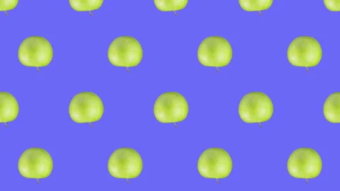 Apple fruit motion design animation Stock Footage 218390778
