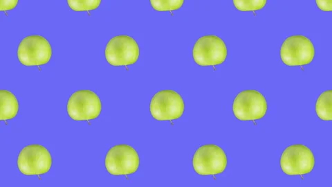 Apple fruit motion design animation Stock Footage 218455285