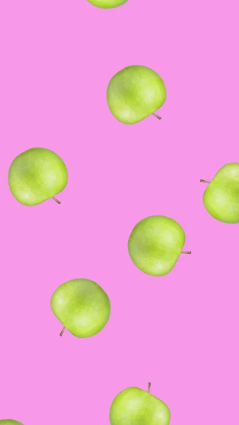 Apple fruit motion design animation Stock Footage 233436271