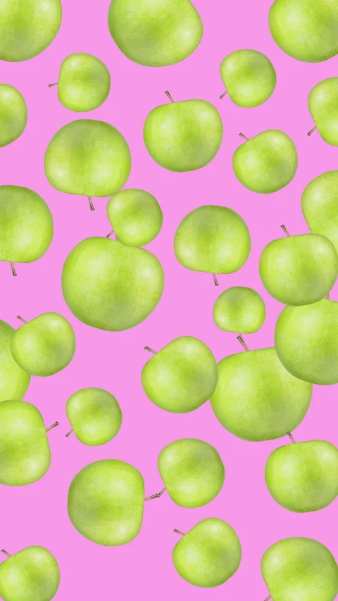 Apple fruit motion design animation Stock Footage 233436442