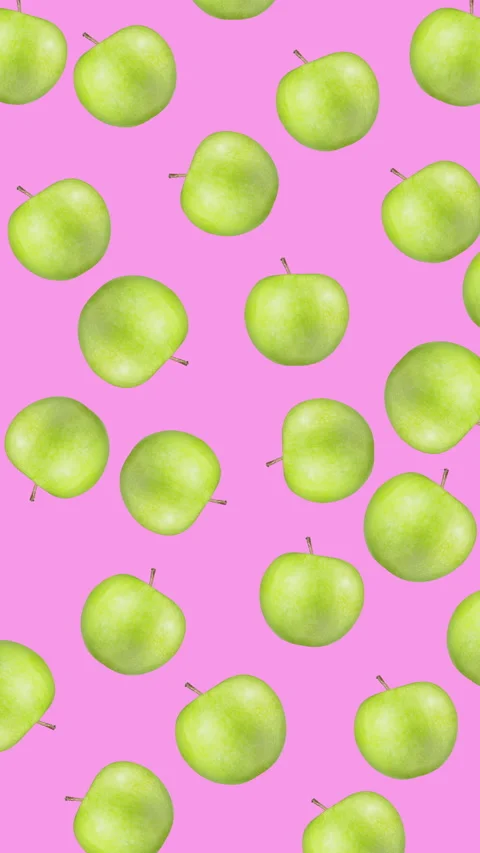 Apple fruit motion design animation Stock Footage 233437047