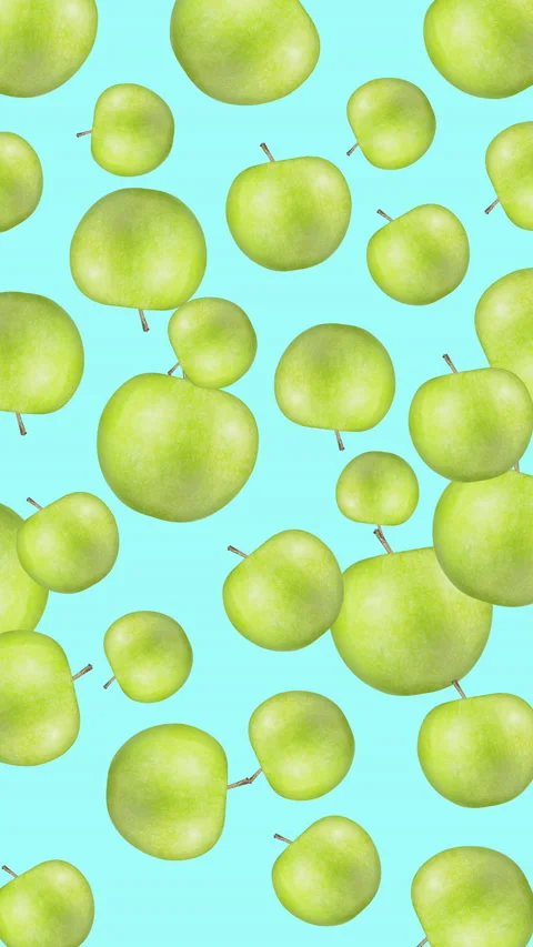 Apple fruit motion design animation Stock Footage 233582598