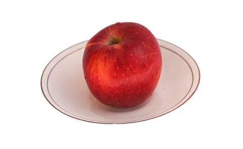 Apple fruit with red color Stock Photos