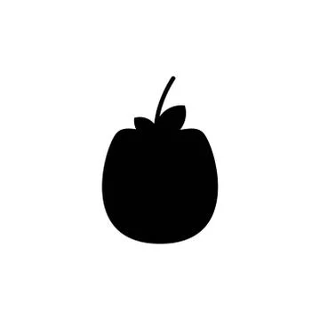 Apple fruit silhouette vector design template illustration Stock Illustration