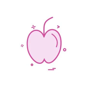 Apple fruit study icon vector design 스톡 일러스트