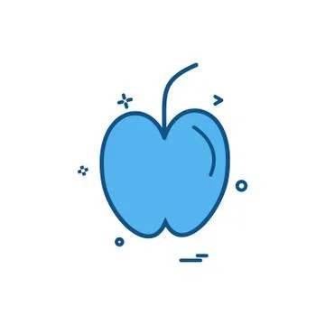 Apple fruit study icon vector design Stock Illustration