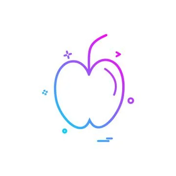Apple fruit study icon vector design Stockillustratie