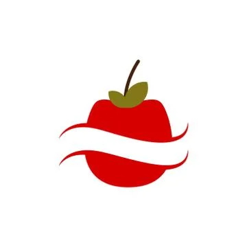 Apple fruit vector design template illustration Stock Illustration